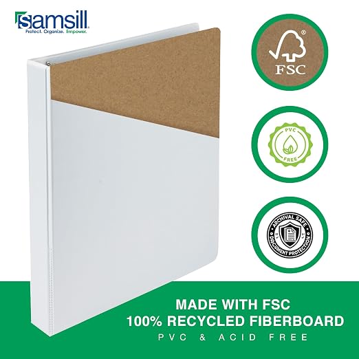 Samsill 1.5 Inch 3 Ring Binder, Made in USA, Economy Round Ring, 325 Sheet - Image 5
