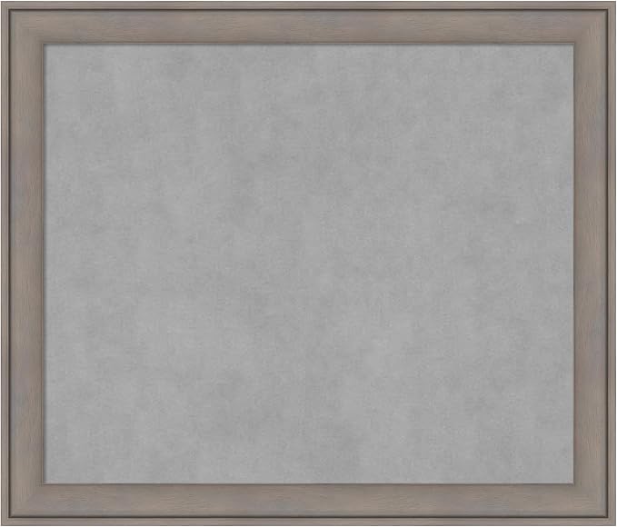 Amanti Art Grey Framed Magnetic Board 23x27 Medium Vision Board by AmantiArt