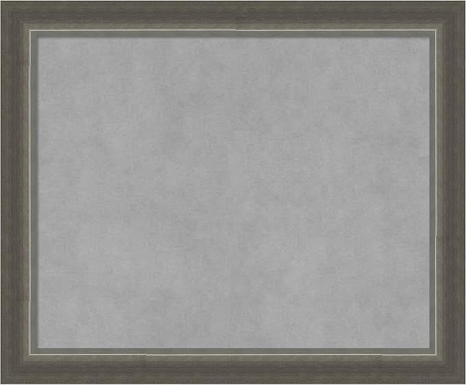 Amanti Art Silver Framed Magnetic Board 19x23 Small Vision Board by AmantiArt