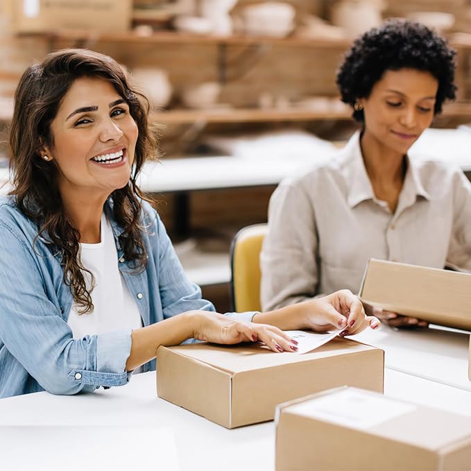 PHAREGE 7x5x2 Inch Shipping Boxes 15 Pack Brown, Tab Lock Tuck Top Mailer Boxes - Image 6