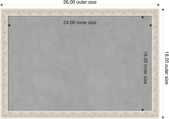 Amanti Art Silver Framed Magnetic Board 18x26 Medium Vision Board - Image 2