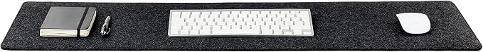 Wolvende Premium Felt Desk Mat | Large 15.75" x 36" | Multifunctional Desk Pad - Image 3