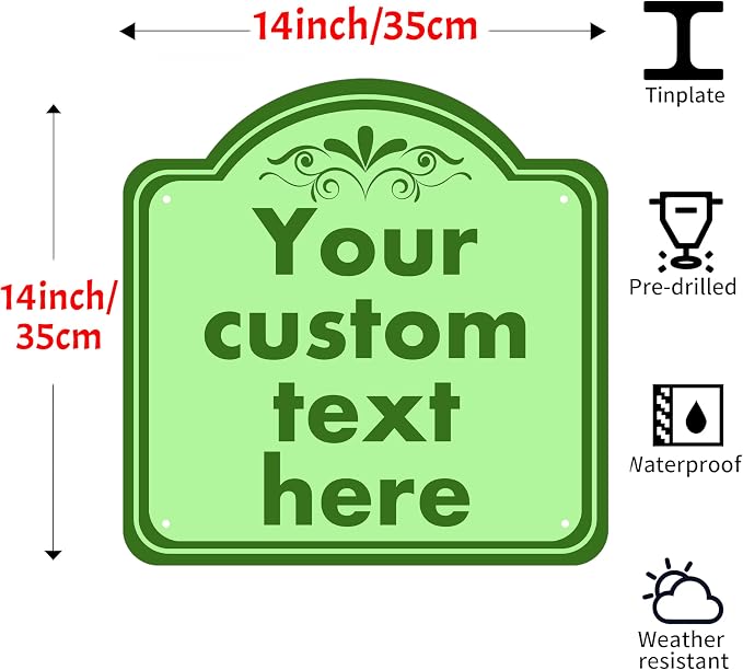 Custom Sign, Custom Indoor/Outdoor Decorative Sign，Aluminum Weatherproof Metal - Image 2