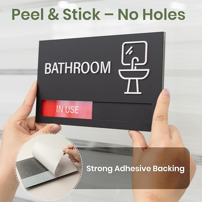 Conference Room Sign, Office Door Signs Do Not Disturb, In Use Available Slider - Image 4
