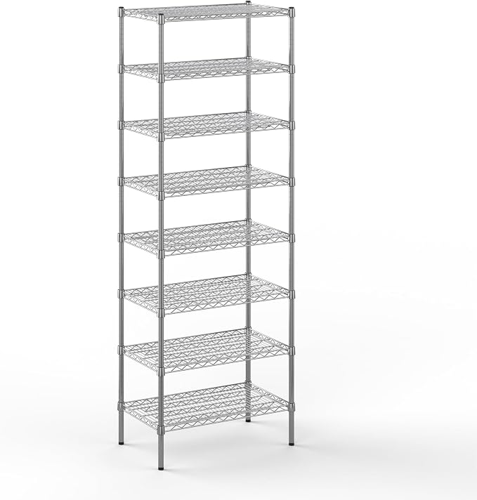Regal Altair 18" Deep x 30" Wide x 86" Height Wire Shelving Kit | 8-Tier | NSF by Regal+Altair