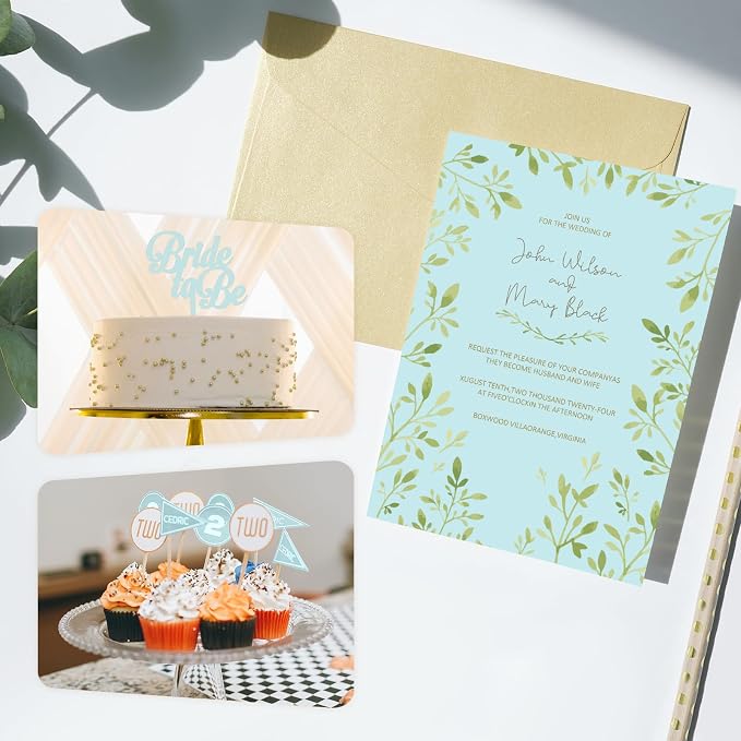 110lb Blue Cardstock, Goefun 100 Sheets Thick Blue Card Stock 300 GSM - Image 6