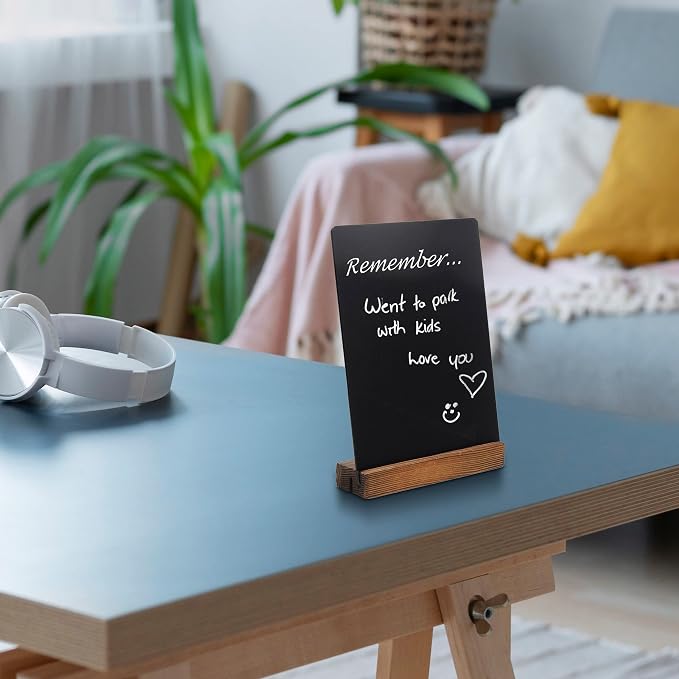 YEEON 3 Pack 5x7 in Chalkboard Sign Small Blackboard Decorative - Image 4