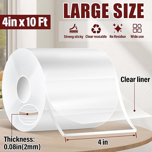 Navona 4In x 10Ft Double Sided Tape Heavy Duty - Image 2
