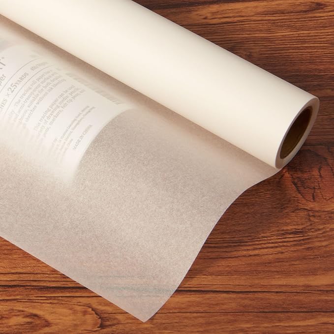 SEMLEART Tracing Paper Roll, 17.5-inch x 50yard，White Translucent Vellum - Image 4