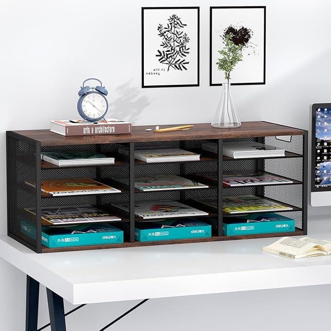 PAG-Mass Mail Sorter Adjustable Holder, Countertop Literature Organizer - Image 7