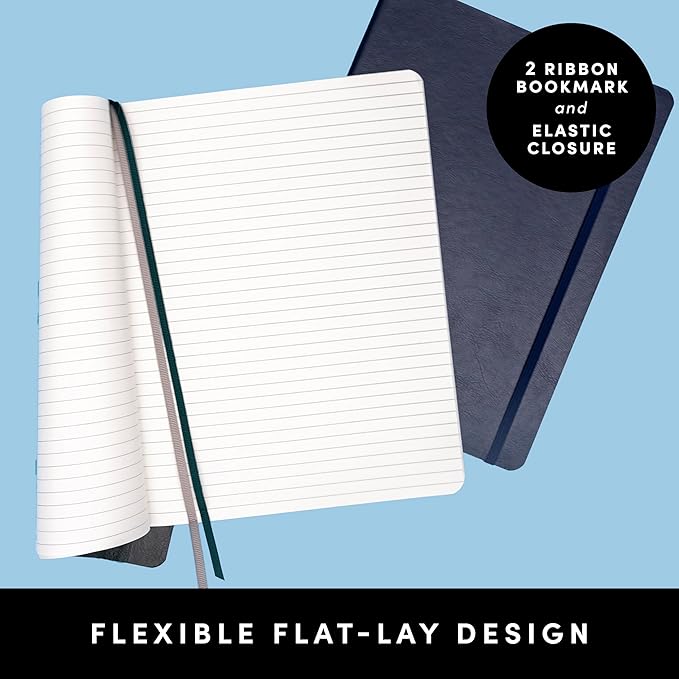 PAPERAGE Softcover Lined Journal Notebook, 160 Pages, Medium College Ruled - Image 3