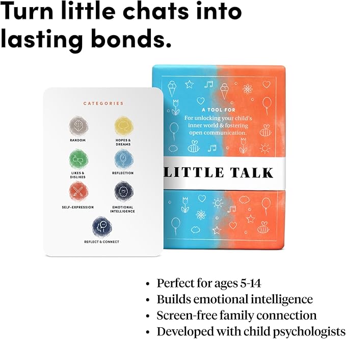 Little Talk Conversation Cards for Kids – 170 Prompts for Social Skills - Image 6