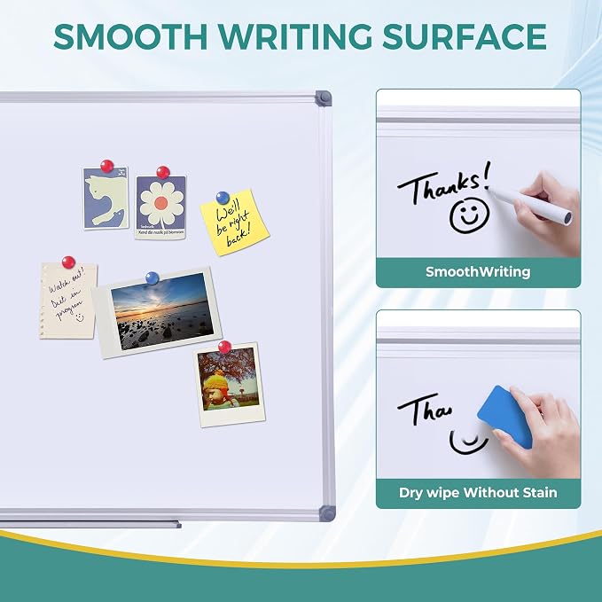 60 x 48 Inch Magnetic Whiteboard - Image 3