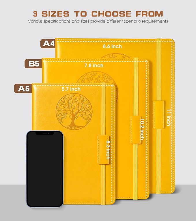 Biuwory Lined Journal Notebook for Women Men, 256 Pages B5 Large Hardcover - Image 2