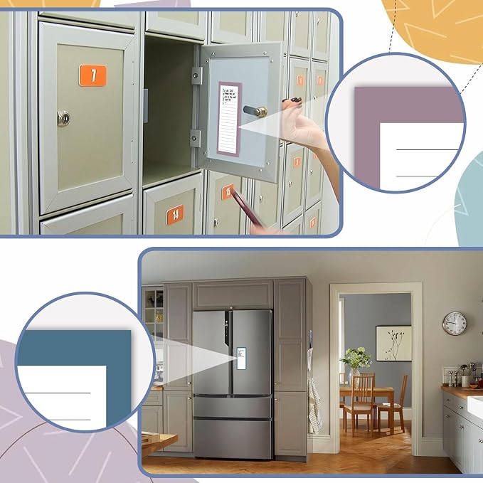 Utron 4 Pack Magnetic Notepads for Refrigerator, 50 Pages/Book Grocery List - Image 7