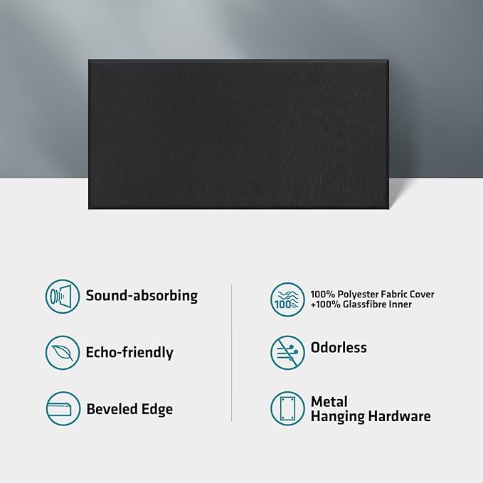 2” Thick Acoustic Panels with Hanging Hardware - Image 5