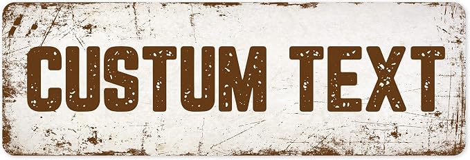 Custom Sign, Custom Street Sign, 11 Font Colors, 13 Font Styles, 4 Hole Options by MySignCenter