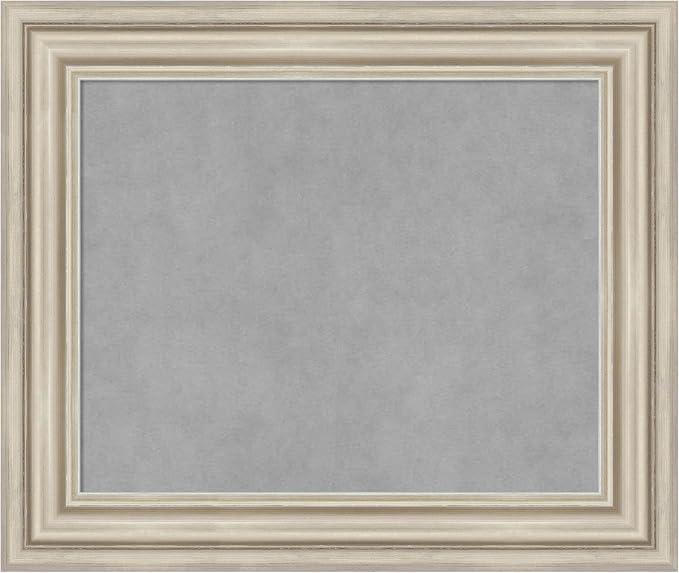 Amanti Art Silver Framed Magnetic Board 22x26 Small Vision Board by AmantiArt