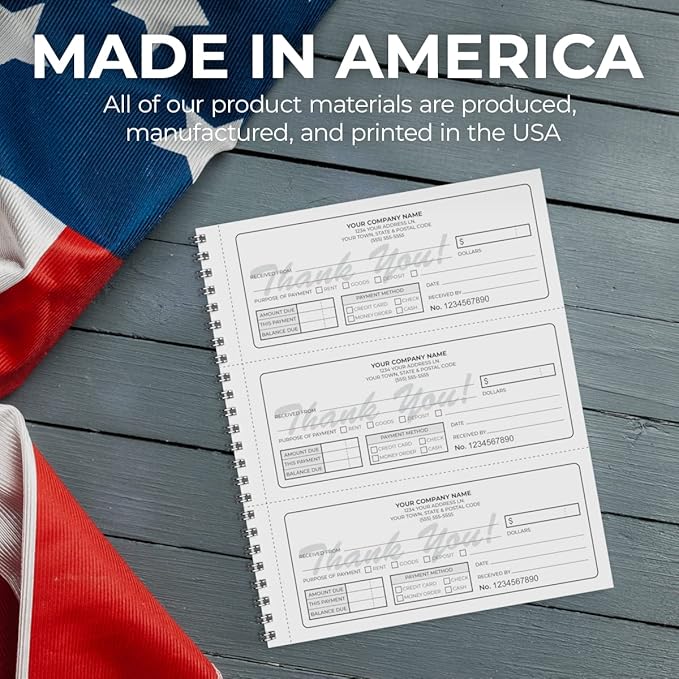 Custom 8.5" x 7" Carbonless NCR Books in 2-Part Duplicate Invoices, Work Orders - Image 6