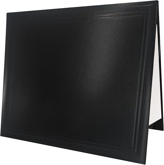 GraduationMall 11"x14" Smooth Padded Diploma Cover Certificate Holder Black by GraduationMall%C2%AE