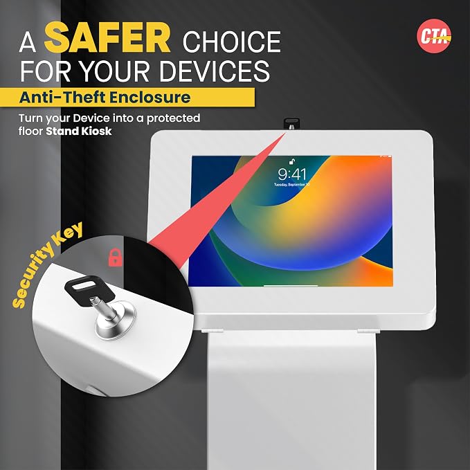 Locking Floor Stand – CTA Premium Locking Support Base Kiosk - Image 3