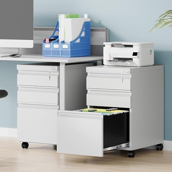 AFAIF 3 Drawer Mobile File Cabinet - Image 2