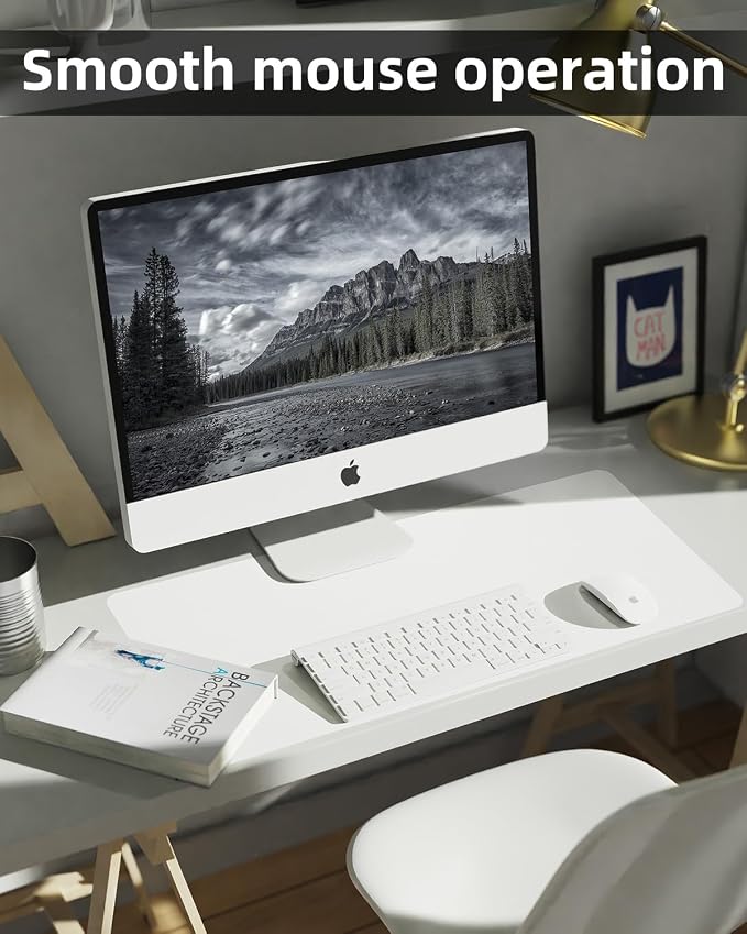 PULeather Non-Slip Desk Mat, Large Mouse Pad & Laptop Desk Pad - Image 6