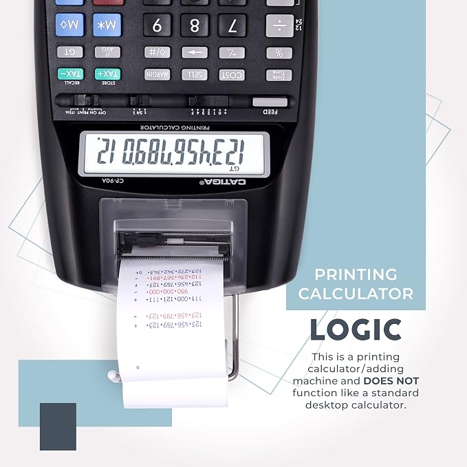 CATIGA New & Upgraded 2025 Printing Calculator Adding Machine 10 Key, Desktop - Image 5
