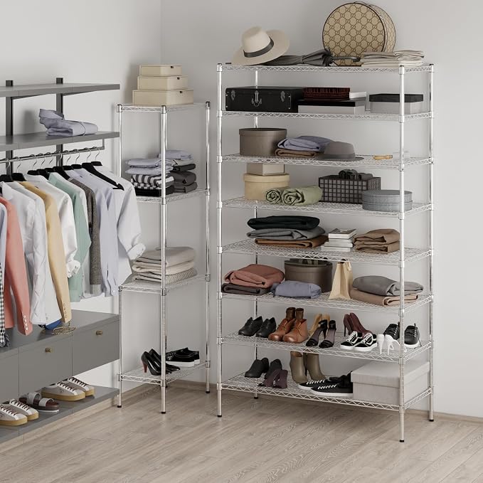 Regal Altair 21" Deep x 48" Wide x 86" Height Wire Shelving Kit | 8-Tier | NSF - Image 4