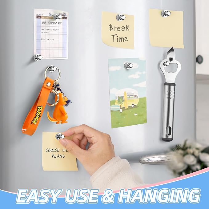 VNDUEEY 30Pcs Fridge Magnets, Small Strong Magnets - Image 3