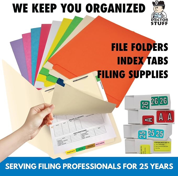 2026 Year Labels, Doctor Stuff 2026 Chart Stickers, Col'R'Tab/Tabbies Style - Image 8