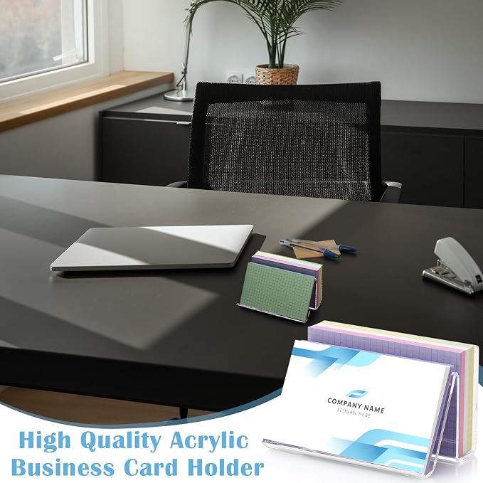 4 Pack 3x5 Index Card Display Holder Acrylic Cards Holder Stand Acrylic - Image 6