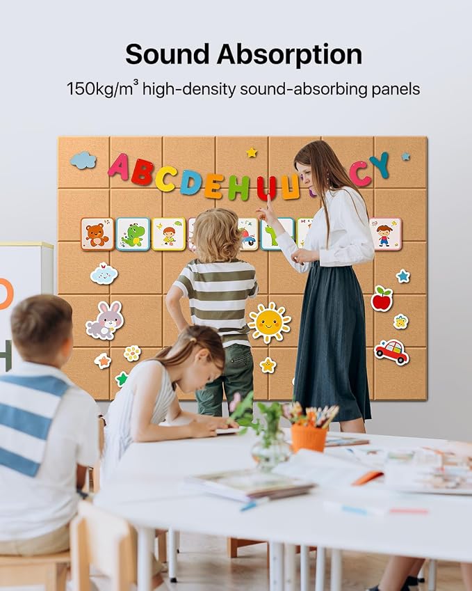 Large Cork Boards for Walls, Cork Boards for Office Decor, Felt Board - Image 6