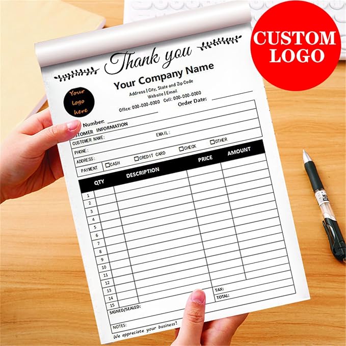 Custom Invoice Book in 3-Part /2-Part Receipt Book - Image 7