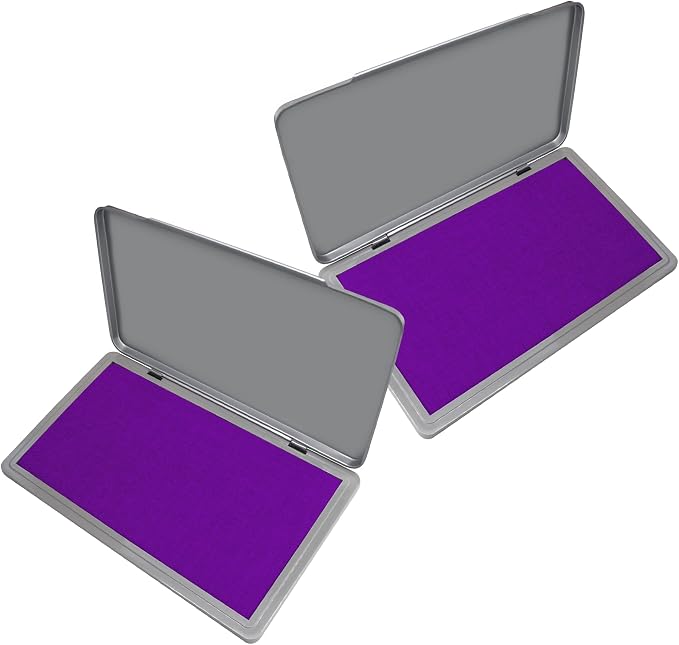 2 Pack Metal Case Stamp Pad Large Size by ZIGEL