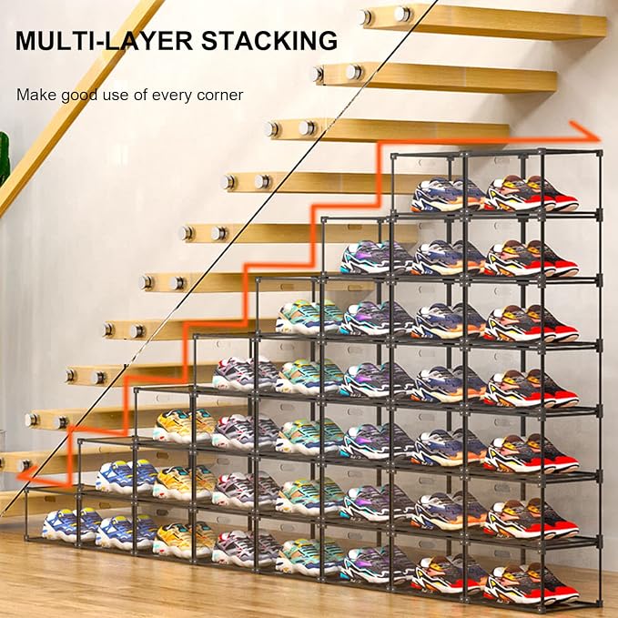 KOKOIN Magnetic Side Open Transparent Plastic Storage Shoe Box Clear Shoe - Image 8
