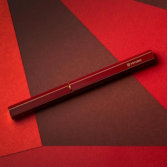 YSTUDIO Stunning Classic Revolve Fountain Pen, Schmidt Gilded Nib, Best Pen - Image 7