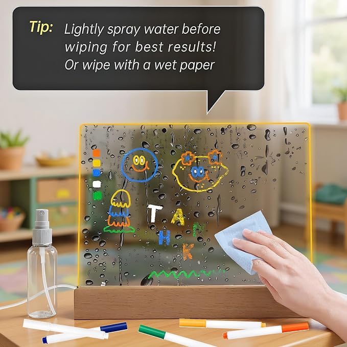 FRELWIM 13 x 9 Inch LED Drawing Writing Lumi Board - Image 6