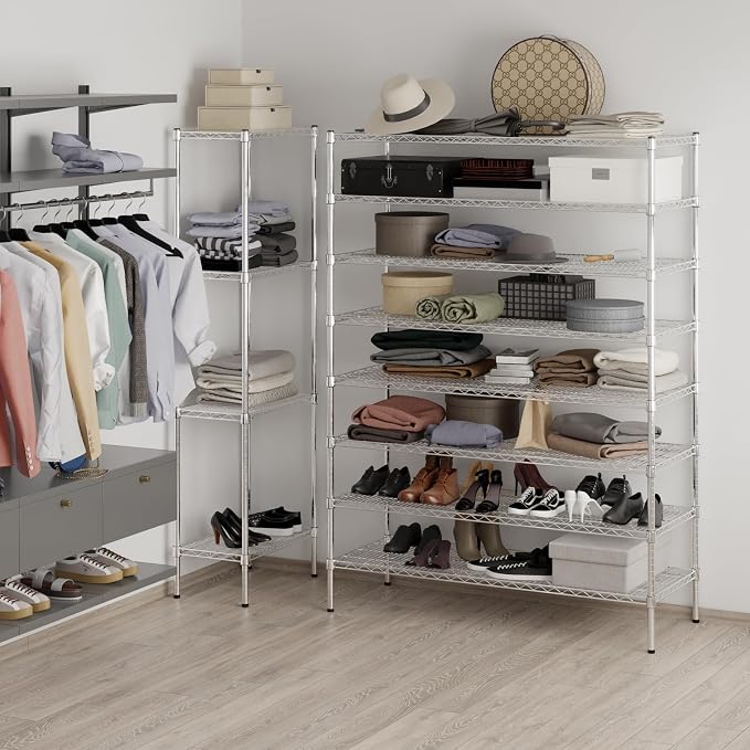 Regal Altair 21" Deep x 54" Wide x 74" Height Wire Shelving Kit | 8-Tier | NSF - Image 5