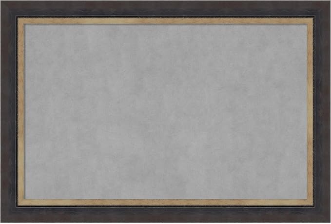 Amanti Art Black Framed Magnetic Board 25x37 Large Vision Board by AmantiArt