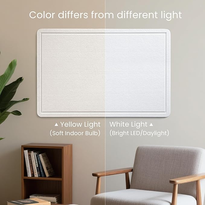 Bulletin Board, 24 x 18 inches Felt Board Decorative Pin Board, Vision Board - Image 2