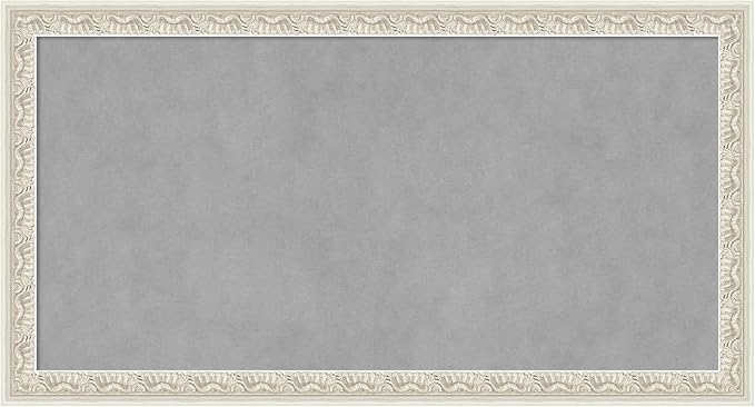 Amanti Art Silver Framed Magnetic Board 14x26 Small Vision Board by AmantiArt