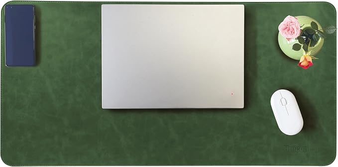 Huicon Faux Leather Desk Mat, 31.5"x15.7" Non-Slip PU Leather Desk Pad by Unknown