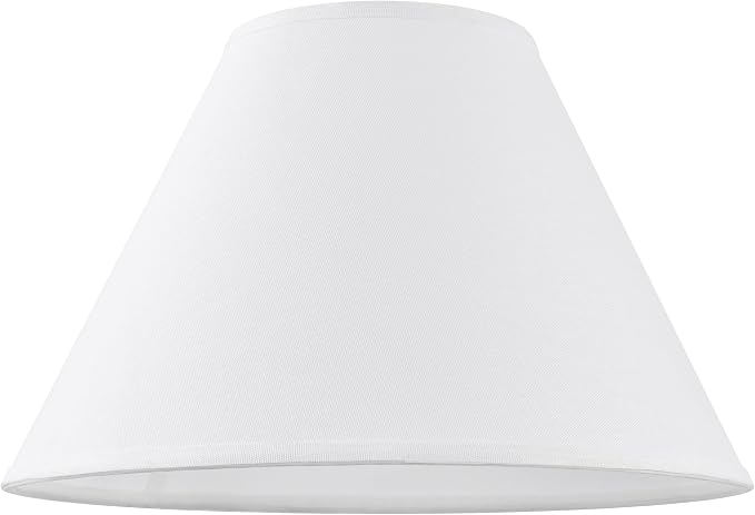 GO&SO 2pcs Pure White Large Lamp Shades, Empire Lamp Shade 6.5" Top x 16.3" - Image 8