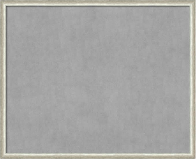 Amanti Art Silver Framed Magnetic Board 34x42 X-Large Vision Board by AmantiArt