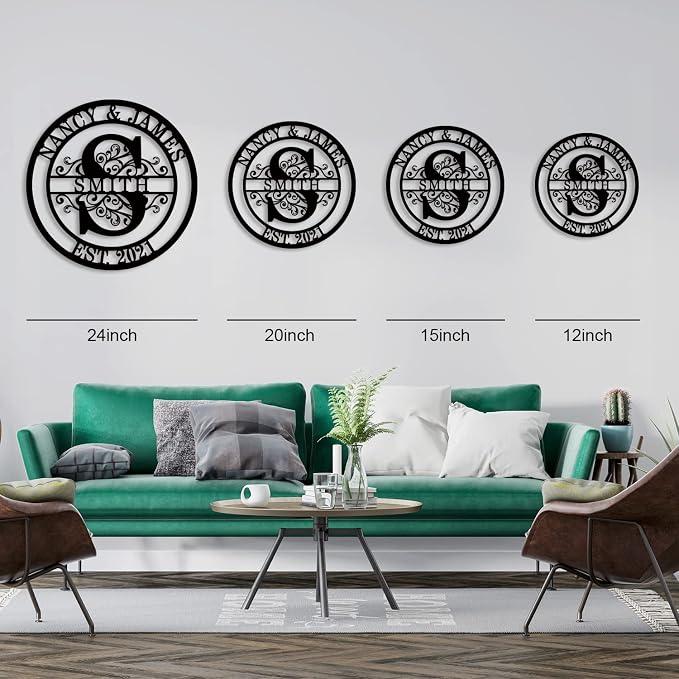 Custom Last Name Sign Personalized Family Name Sign Monogram Wall Decor - Image 7