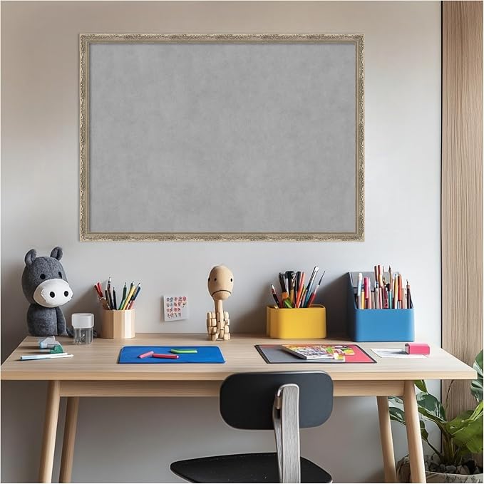 Amanti Art Silver Framed Magnetic Board 22x30 Medium Vision Board - Image 6