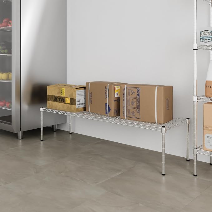 Regal Altair 18" Deep x 60" Wide x 14" Height Wire Shelving Kit | 1-Tier | NSF - Image 6