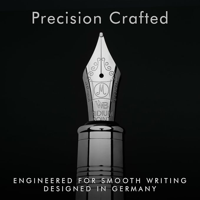 Wordsworth & Black Majesti Fountain Pen-, Luxury Case, 24K Gold Finish; 18K - Image 5