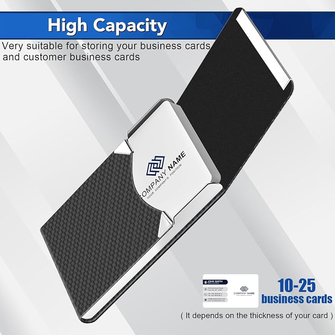 DMFLY Business Card Holder, Metal Slim Business Card Case, Pocket Card Holder - Image 5